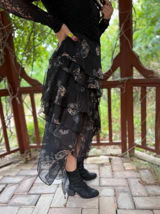 Moonlit Paisley Maxi Skirt