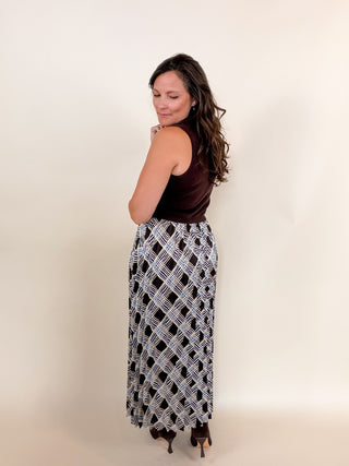 Upper East Side Plaid Midi Dress