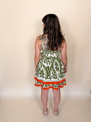 Matcha Grove Mini Dress