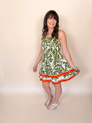 Matcha Grove Mini Dress
