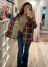 Load image into Gallery viewer, Plaid Double Button Jacket
