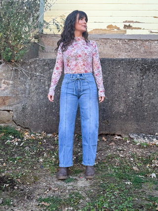 Hayden Barrel Tie Jeans