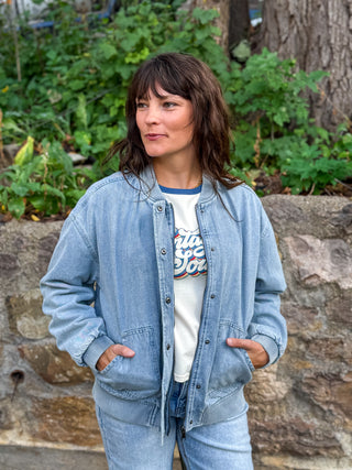 Denim Bomber Jacket