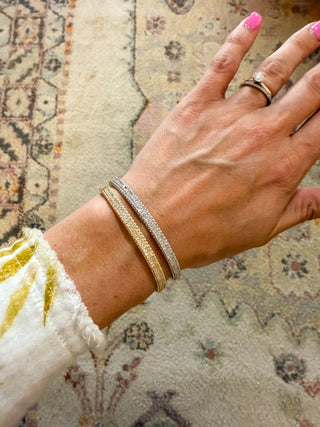 Luxe Pavé Hinge Bangle