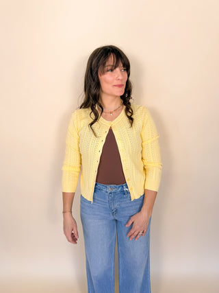 Softlight Pointelle Cardigan