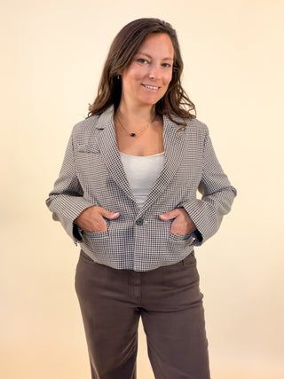 Kensington Houndstooth Blazer
