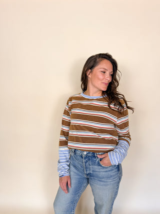 Homeroom Stripes Washed Top