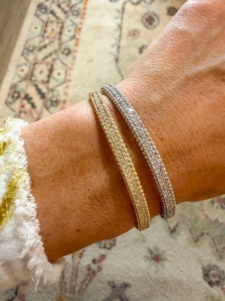 Luxe Pavé Hinge Bangle