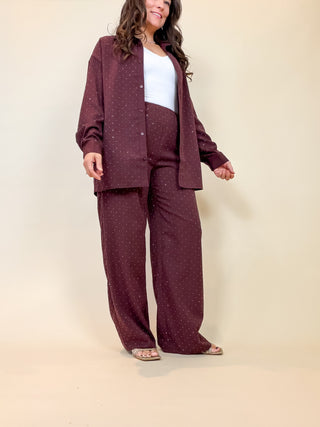 Vesper Embellished Wide Leg Pants