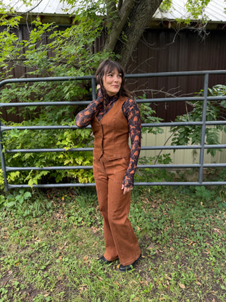 Free Rein Horse Printed Long Sleeve Mesh Top