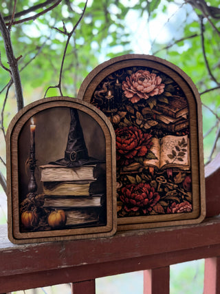 Small Fall Arch Top Framed Art