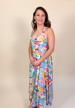 Golden Villa Halter Crop Top