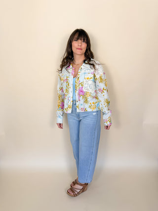 Garden Mosaic Mixed Media Jacket