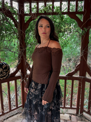 After Dark Lace Knit Top