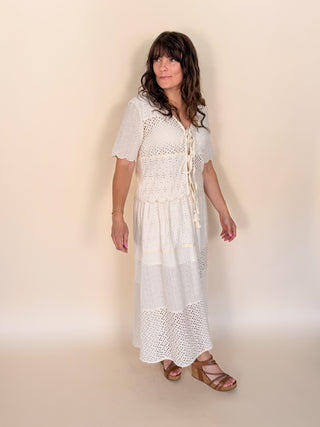 Soleil Eyelet Lace Skirt