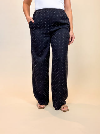 Vesper Embellished Wide Leg Pants