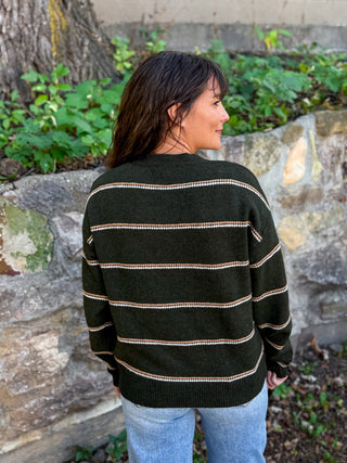 Highline Crewneck Sweater – Olive Camel