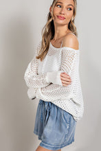 Load image into Gallery viewer, Eyelet Knit Sweater Top
