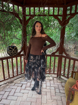 After Dark Lace Knit Top