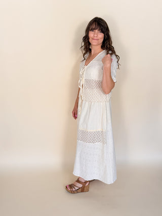 Soleil Eyelet Lace Skirt