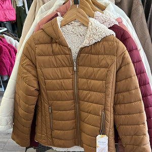 Sherpa Lined Puffer Coat