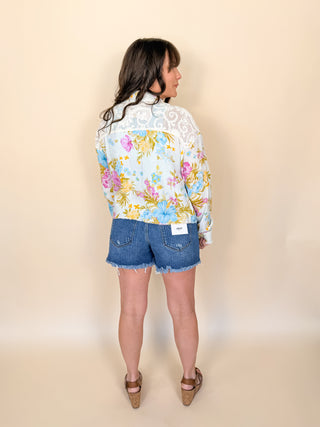 Garden Mosaic Mixed Media Jacket