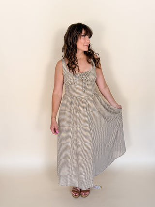 Gingham Trail Midi Dress