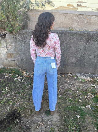 Hayden Barrel Tie Jeans