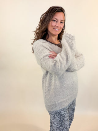 Champagne Wishes Shimmer Sweater