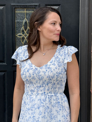 Isabel Floral Smocked Midi Dress