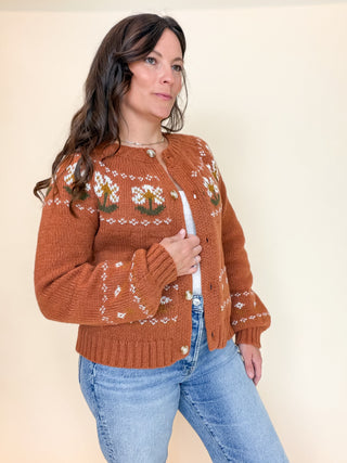 Autumn Muse Floral Cardigan