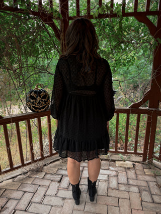After Dark Swiss Dot Dress