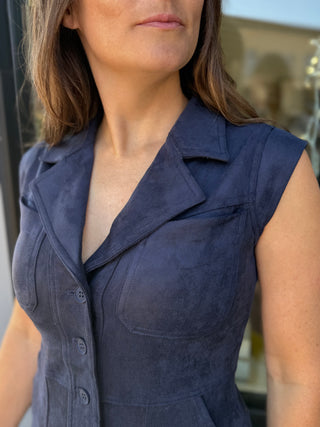 Sutton Faux Suede Mini Dress