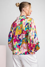 Load image into Gallery viewer, Floral Printed Bubble Sleeve Top

