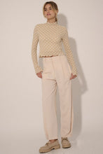 Load image into Gallery viewer, Floral Lace High Neck Ruffle Crop Woven Top
