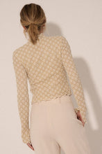 Load image into Gallery viewer, Floral Lace High Neck Ruffle Crop Woven Top
