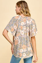 Load image into Gallery viewer, Floral Print V-Neck Top
