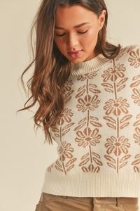 Flower Pattern Sweater