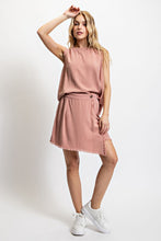 Load image into Gallery viewer, Frayed Hem Wrap Front Skort
