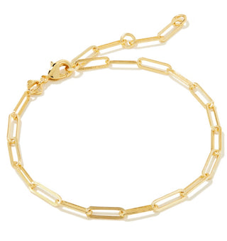 Courtney Paperclip Bracelet in Gold by Kendra Scott