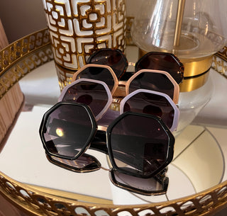 Oversized Heptagon Shades