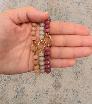 Rhea Beaded Charm Necklace