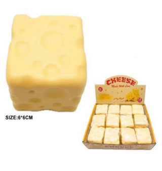 Cheese Cube Squishy Squeeze Toy
