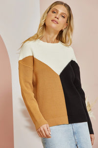 Geo Color Block Top