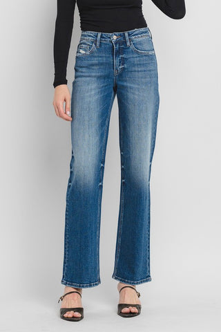 High Rise Slim Wide Leg Jeans by Vervet