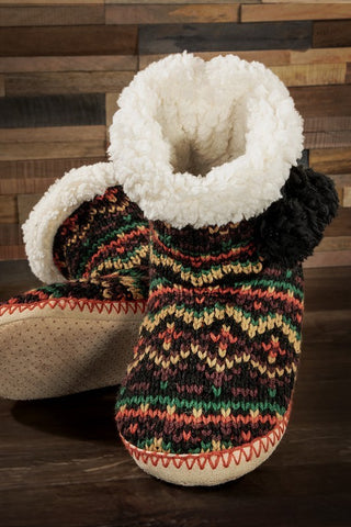 Multi-Color Slipper Boots