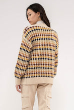 Load image into Gallery viewer, Hexagon Knit Color Cardigan
