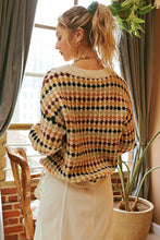 Load image into Gallery viewer, Hexagon Knit Pattern Sweater
