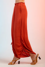 Load image into Gallery viewer, High-Waisted Palazzo Pants with Ruched Detail
