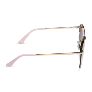 Tahoe Gold Powder Pink Taupe Mirror Sunglasses – DIFF Eyewear
